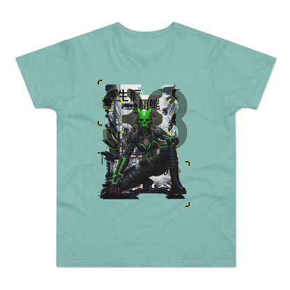Cyberpunk Graphic Tee, Futuristic T-Shirt, Unisex Casual Wear, Unique Gift for Gamers, Trendy Streetwear, Sci-Fi Clothing