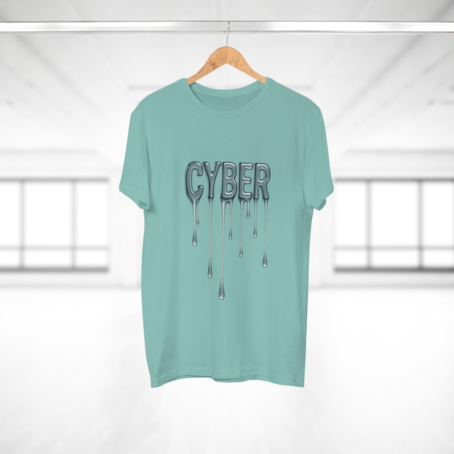Cool Drippy Cyber T-Shirt, Unisex Graphic Tee, Casual Wear, Tech Enthusiast Gift, Trendy Streetwear for All Occasions