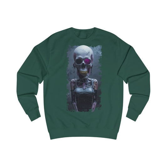 Skeleton Graphic Unisex Sweatshirt - Spooky, Halloween Apparel, Streetwear, Cozy Gift, Skull Design
