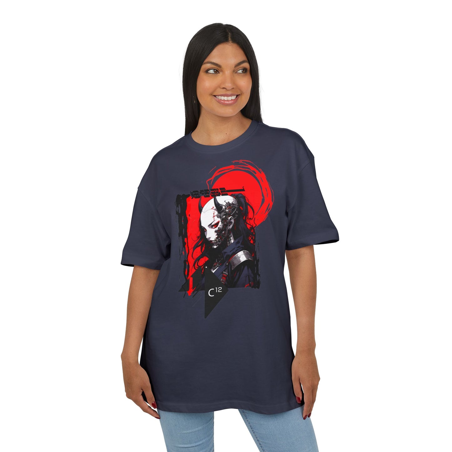 Unisex Graphic Oversized Tee with Artistic Design, Casual Streetwear, Unique Gift for Art Lovers and Gamers, Perfect for Everyday Wear