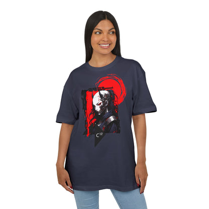 Unisex Graphic Oversized Tee with Artistic Design, Casual Streetwear, Unique Gift for Art Lovers and Gamers, Perfect for Everyday Wear