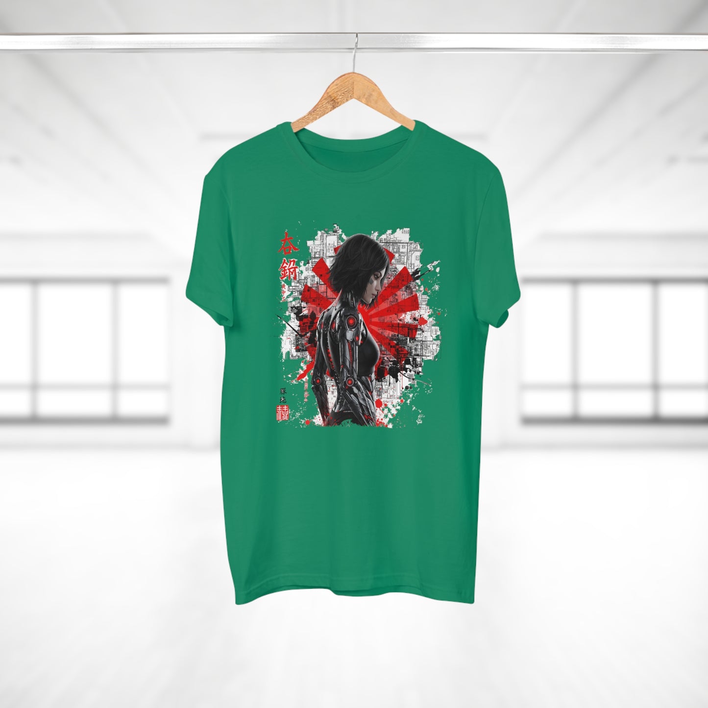 Cyber Samurai Graphic T-Shirt, Unisex Graphic Tee, Anime Shirt, Japanese Art T-Shirt, Gift for Nerds, Cosplay Apparel
