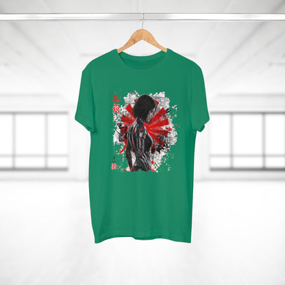 Cyber Samurai Graphic T-Shirt, Unisex Graphic Tee, Anime Shirt, Japanese Art T-Shirt, Gift for Nerds, Cosplay Apparel