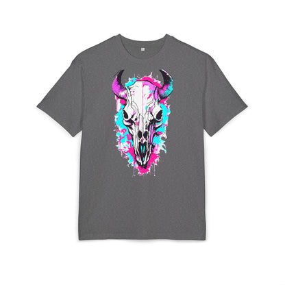 Vibrant Skull Graphic Tee for Art Lovers, Casual Wear, Unique Gift, Festival Apparel, Street Style Fashion
