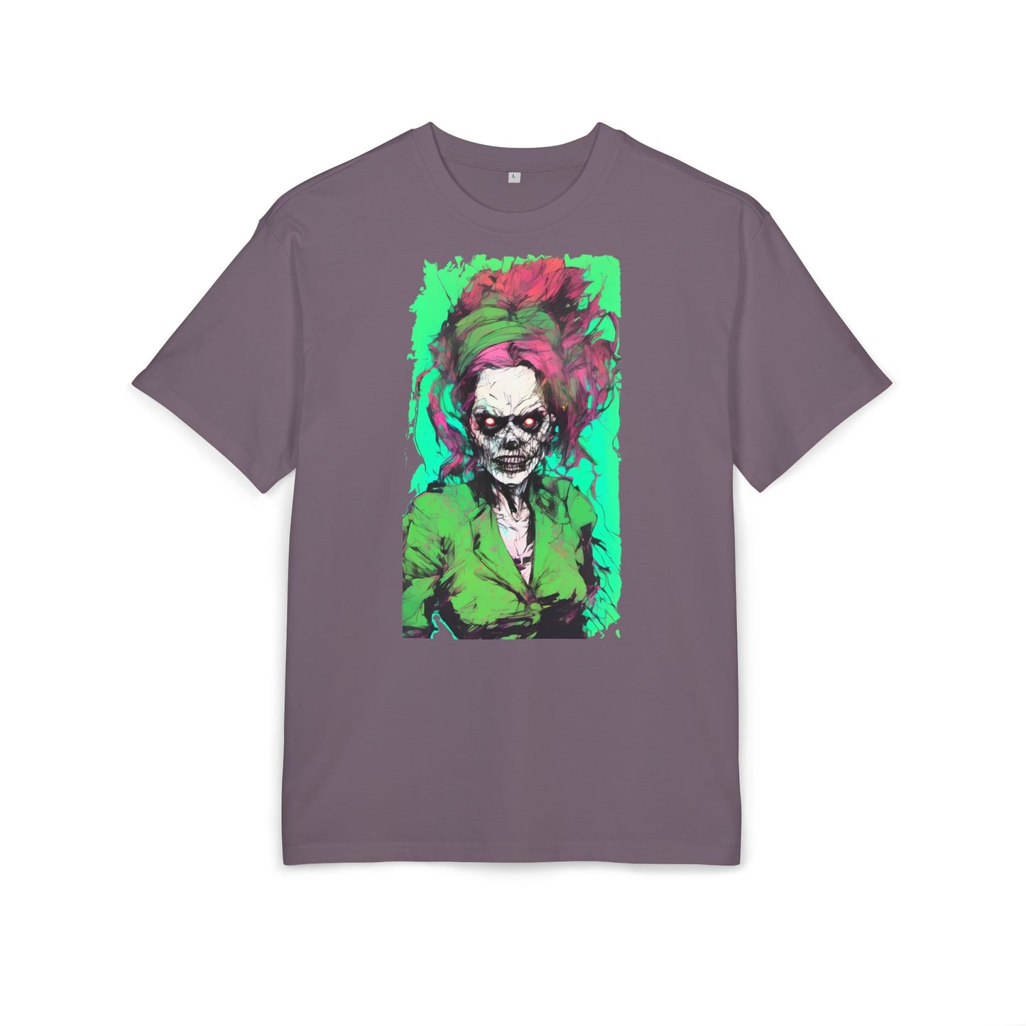 Vibrant Skull Art Oversize Tee, Unisex Graphic Tee, Edgy Streetwear Shirt, Perfect for Halloween, Gift for Art Lovers, Casual Comfort