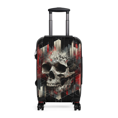 Stylish Travel Suitcase with Skull Design - Perfect for Adventurers