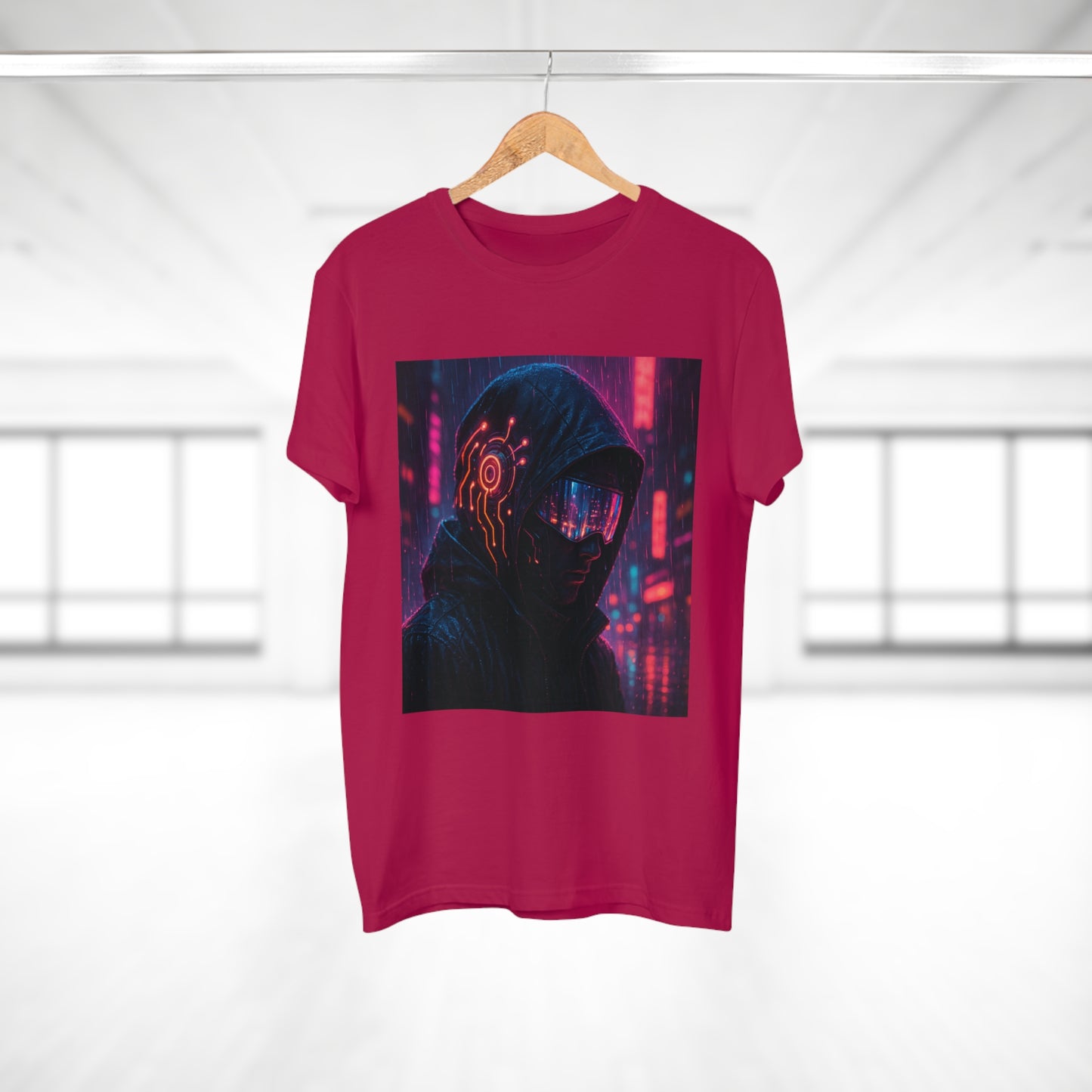 Cyberpunk Graphic Tee for Men & Women, Futuristic Streetwear, Perfect Gift for Gamers, Casual Wear for Tech Enthusiasts, Urban Style T-Shirt