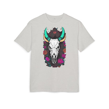 Bohemian Skull Graphic Tee, Unisex Heavy Oversize Tee, Cool Graphic T-Shirt, Festival Fashion, Casual Wear, Unique Gift Idea