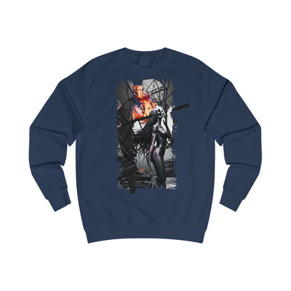 Fierce Warrior Unisex Sweatshirt, Graphic Sweatshirt, Gift for Her, Cozy Streetwear, Unique Art Apparel, Fashion Statement Top