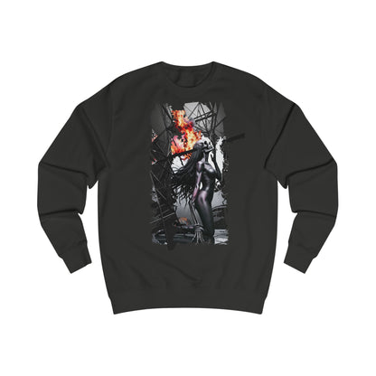 Fierce Warrior Unisex Sweatshirt, Graphic Sweatshirt, Gift for Her, Cozy Streetwear, Unique Art Apparel, Fashion Statement Top