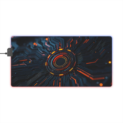 Gaming Mouse Pad with Abstract Cyber Design