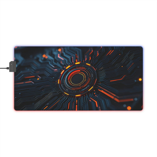 Gaming Mouse Pad with Abstract Cyber Design