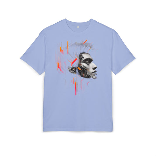 Artistic Oversize Tee - Modern Abstract Design