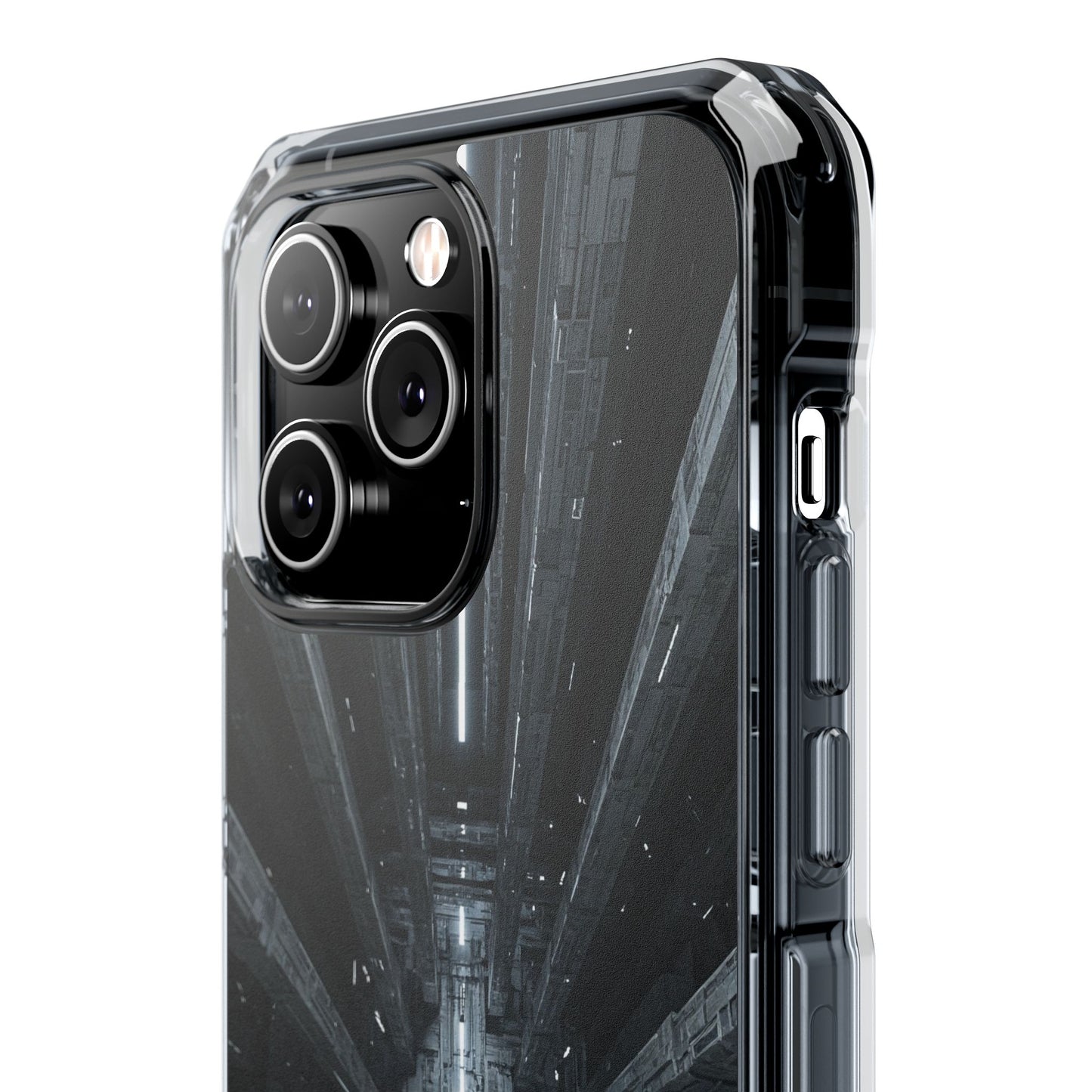Sci-Fi Phone Case with Magnetic Clear Impact Design, Futuristic Cell Phone Cover, Unique Gifts for Tech Lovers, Holiday Present