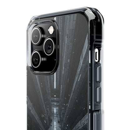 Sci-Fi Phone Case with Magnetic Clear Impact Design, Futuristic Cell Phone Cover, Unique Gifts for Tech Lovers, Holiday Present