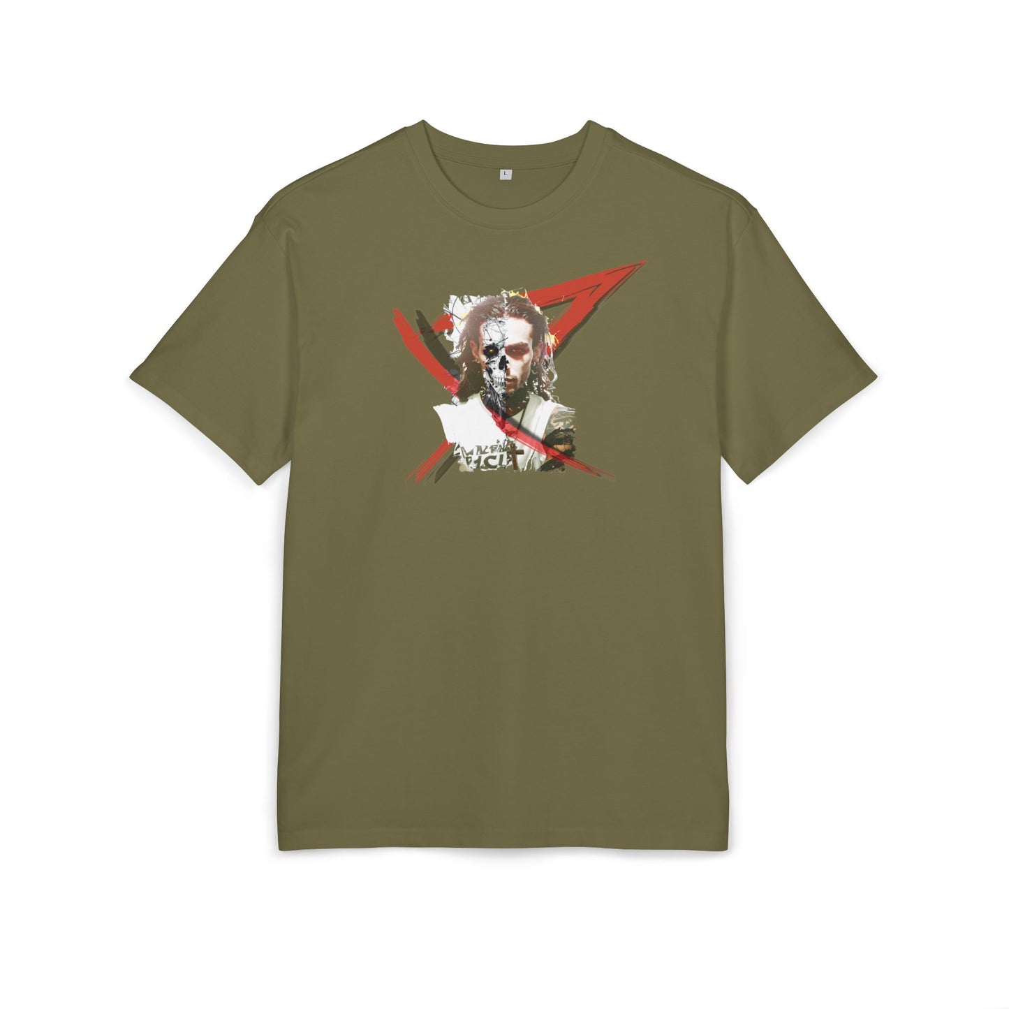 Unisex Heavy Oversize Tee with Artistic Design, Casual T-Shirt, Graphic Tee for Art Lovers, Gift for Creative Friends, Trendy Streetwear