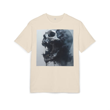 Gothic Skull Oversized Tee | Unisex, Grunge Fashion, Halloween Shirt, Dark Aesthetic, Casual Wear
