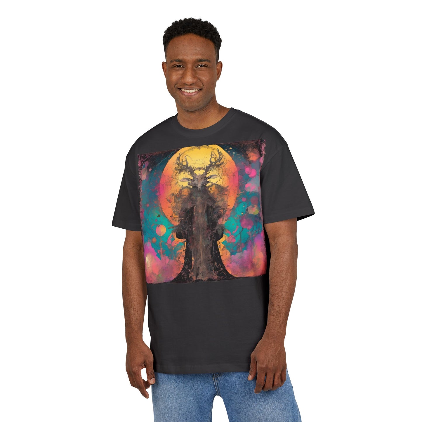 Mystical Tree Unisex Heavy Oversize Tee | Bohemian Style Shirt, Artistic Graphic Tee, Unique Gift for Nature Lovers, Festival Wear, [...]