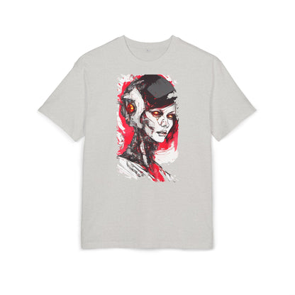 Cyberpunk-Inspired Unisex Heavy Oversize Tee | Graphic Tee, Streetwear, Gift for Gamers, Unique Fashion, Modern Art Apparel