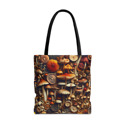 Mushroom Print Tote Bag - Eco-Friendly, Stylish, Nature-Inspired, Perfect for Gifting, Everyday Use, Farmers Market, Bohemian Vibe
