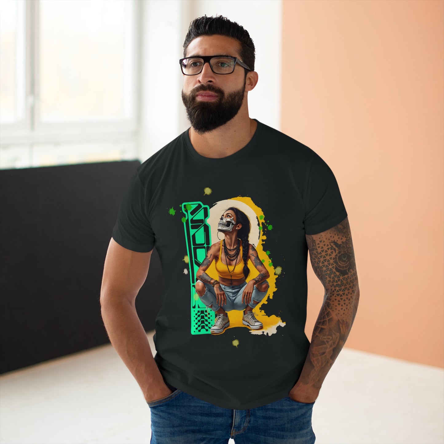 Vibrant Graphic Unisex T-Shirt, Casual Wear, Street Style, Gift for Him, Graphic Tee, Music Festival Shirt