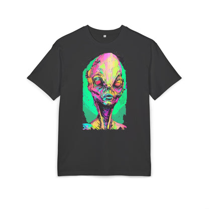 Alien Art Oversize Tee, Graphic Tee, Unisex T-Shirt, Casual Wear, Unique Gift for Sci-Fi Lovers