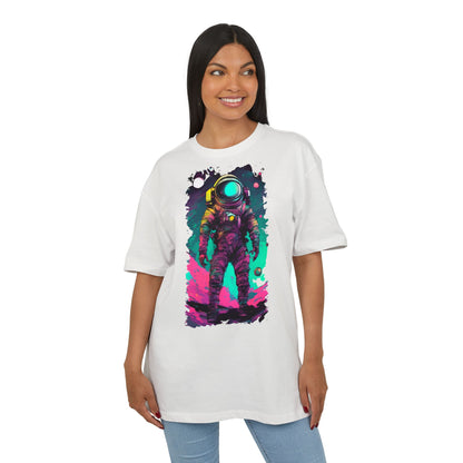 Cosmic Astronaut Tee, Unisex Oversize Tee, Space Graphic Shirt, Retro Astronaut T-Shirt, Gift for Space Lovers, Unique Graphic Tee