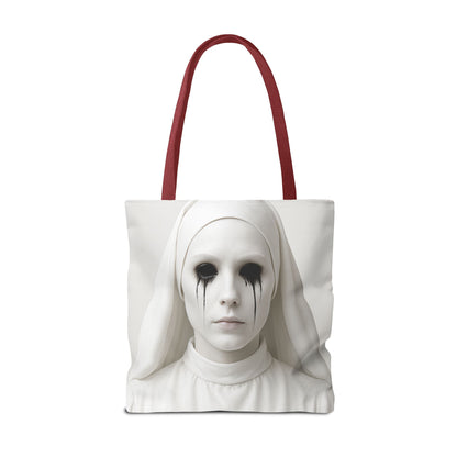 Eerie Art Tote Bag, Creepy Canvas Bag, Gothic Handbag, Unique Gift for Halloween, Spooky Decor, Horror Lover Accessories
