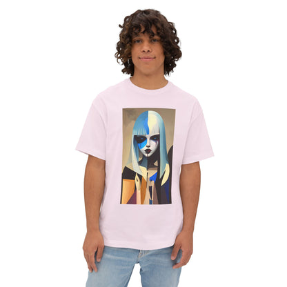 Artistic Oversized Tee, Stylish Graphic Top, Trendy Unisex Shirt, Unique Art Apparel, Casual Wear, Gift for Art Lovers