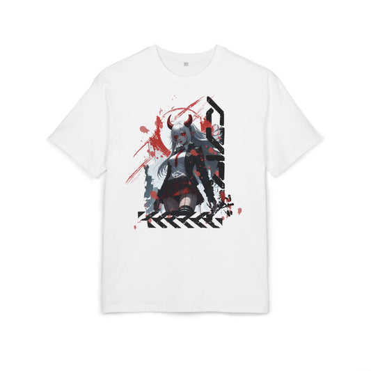 Unique Graphic Loose Fit Tee, Oversized T-Shirt, Streetwear Style, Trendy Casual Wear, Gift for Anime Lovers, Art-Inspired Fashion
