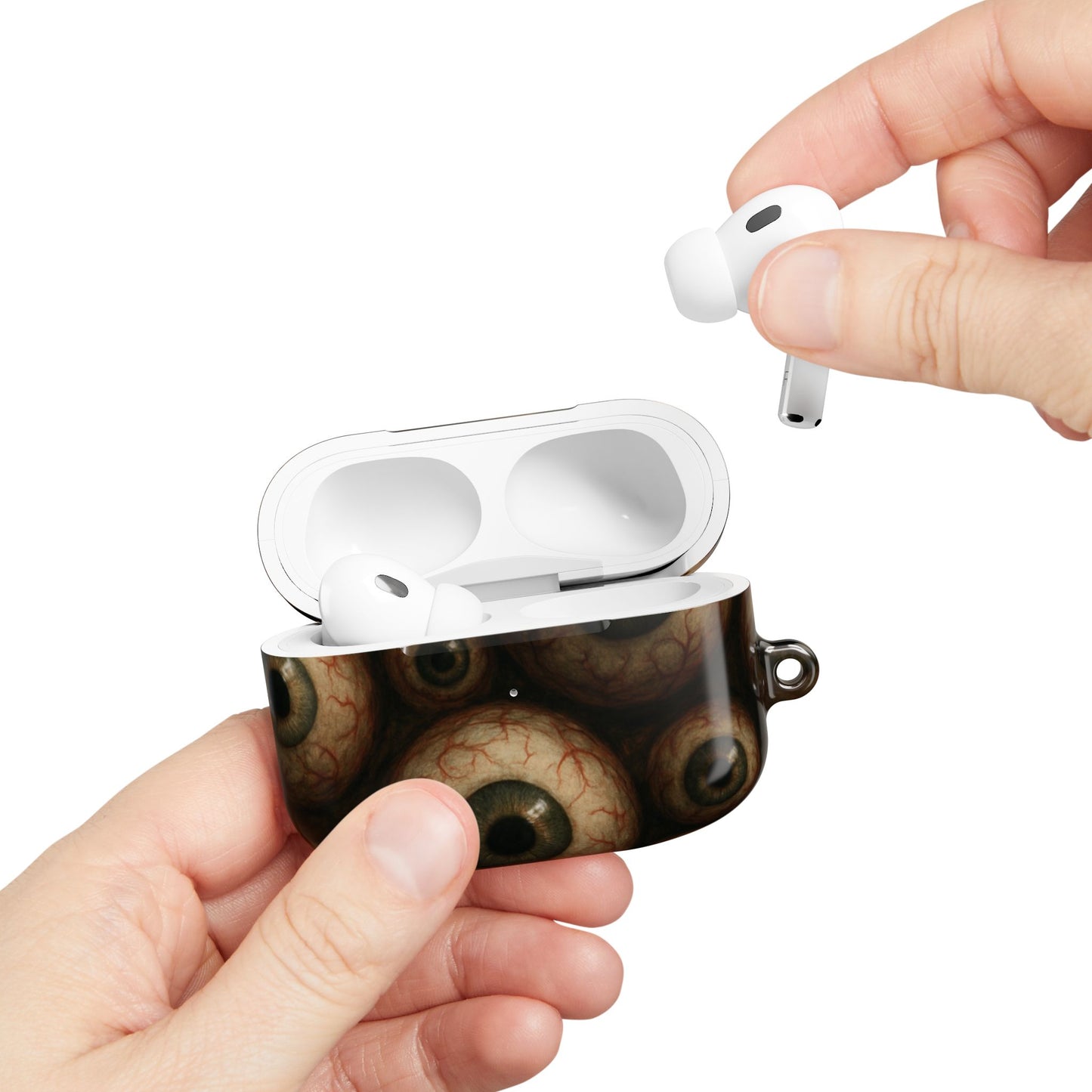 Unique Eyeball AirPod Case, Quirky Phone Accessory, Halloween Gift, Weird Aesthetic Decor, Eye Pattern Tech Case