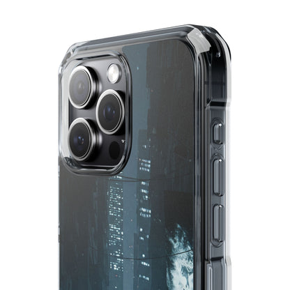 Magnetic Clear Impact Cases for Phones | Urban Nightscape Design | Unique Phone Accessories, Gift for Tech Lovers, Protective Cases