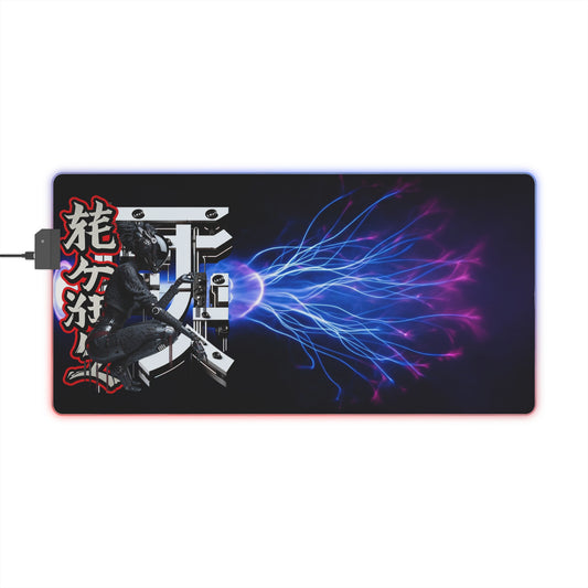 LED Gaming Mouse Pad – Electric Ninja Design for Gamers