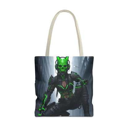 Futuristic Skull Tote Bag - Stylish Eco-Friendly Shopping Bag, Perfect for Casual Outings, Gifts, and Everyday Use