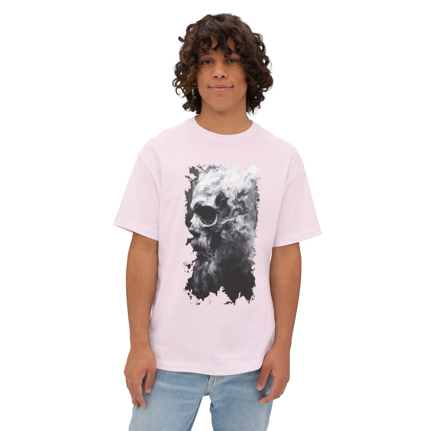 Edgy Oversized Graphic Tee | Casual Streetwear, Unisex T-Shirt, Skull Design, Gifts for Him/Her, Everyday Wear