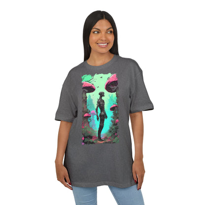 Psychedelic Mushroom Tee, Unisex Oversize Shirt, Trendy Graphic T-shirt, Casual Wear, Festival Attire, Unique Gifts