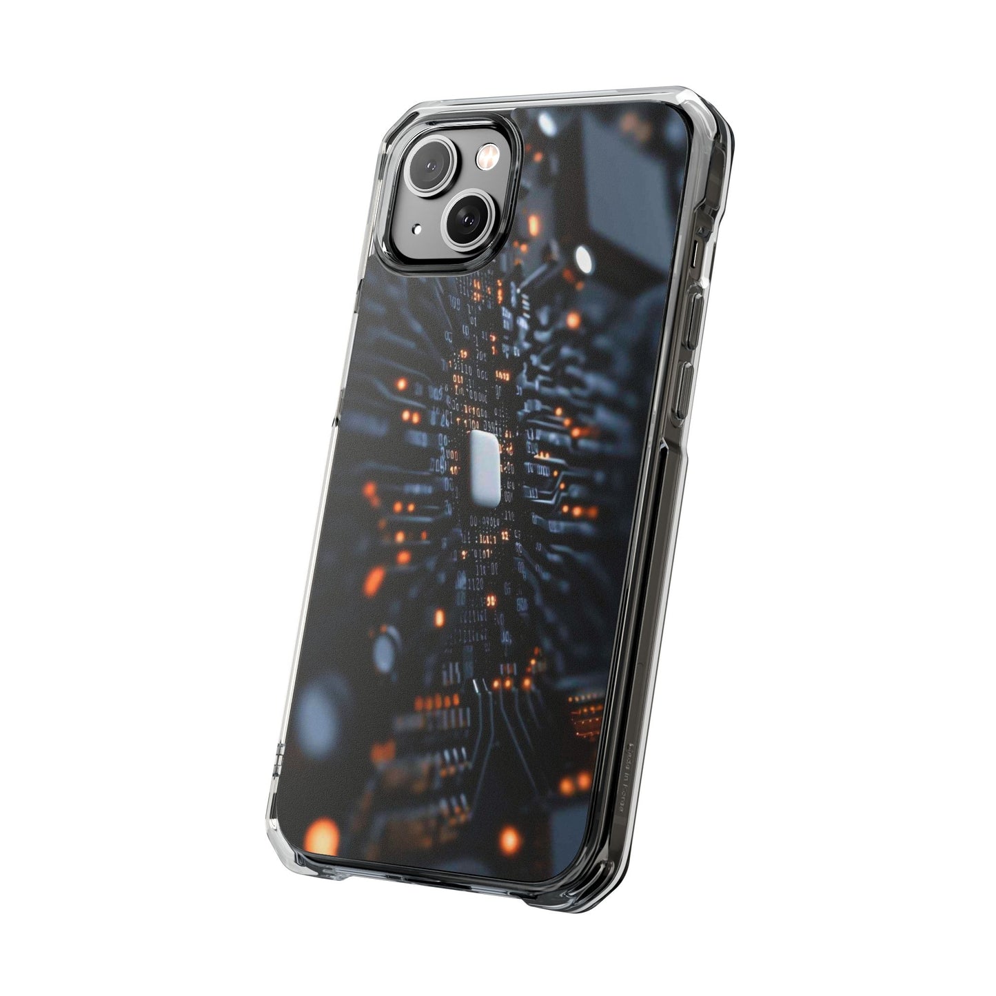 Magnetic Clear Impact Phone Case - Tech-Inspired Design, Perfect for Gadget Lovers, Birthday Gift, Tech Accessories, Durable Protection