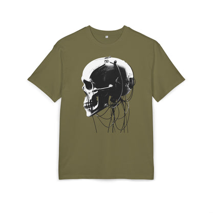 Unisex Skull Graphic Oversize Tee - Bold, Edgy Style for Casual Wear
