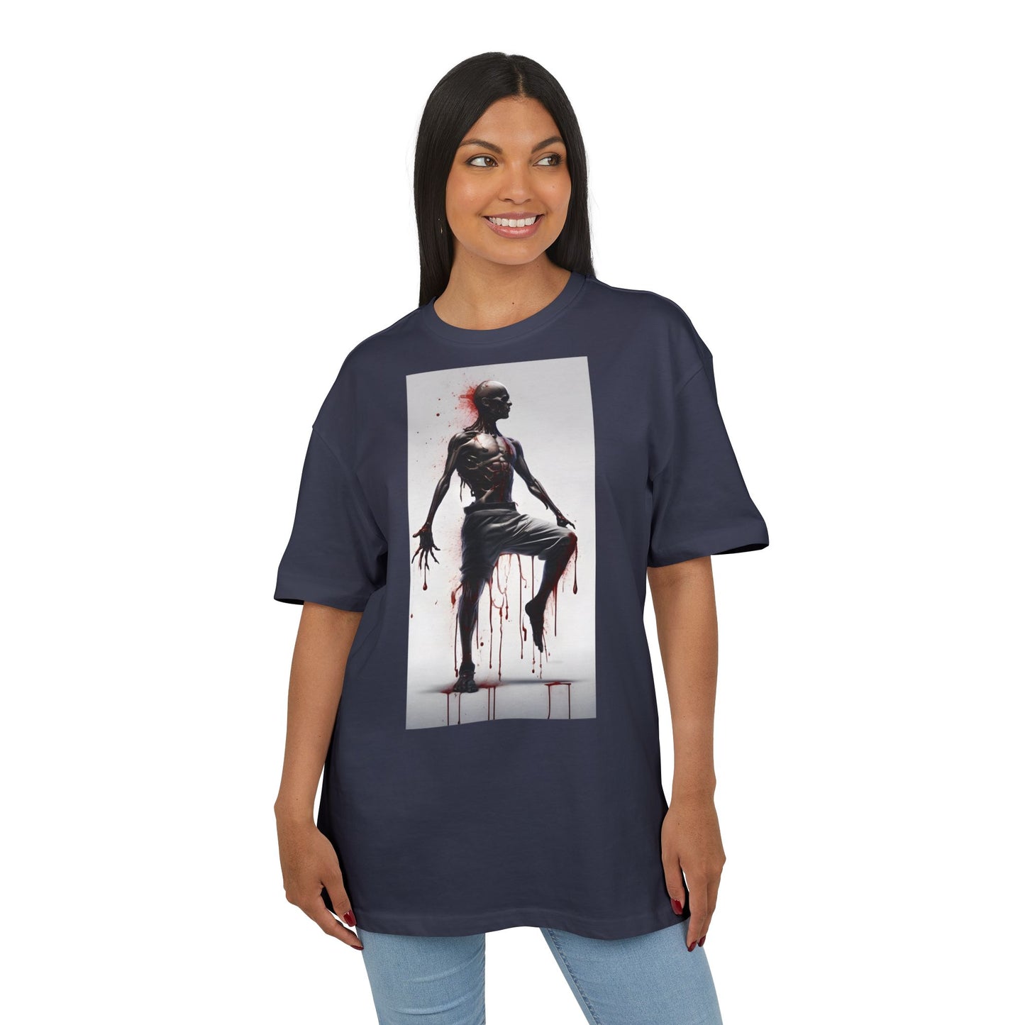 Bold Artistic Unisex Tee, Casual Street Style Shirt, Comfortable Graphic Top, Gift for Art Lovers, Unique Fashion Statement