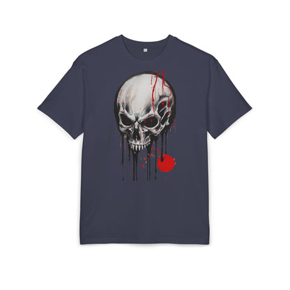 Gothic Skull Oversized Tee - Trendy Streetwear for Music Lovers, Grunge Style, Halloween Costume, Alternative Fashion, Graphic Tee