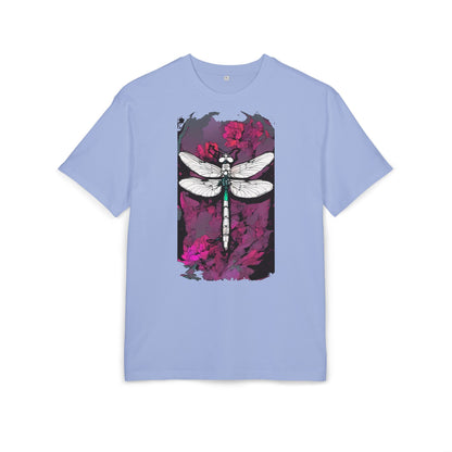 Dragonfly Art Unisex Heavy Oversize Tee, Nature Lover Shirt, Gift for Her, Artistic Tee, Summer Fashion, Relaxed Fit Clothing
