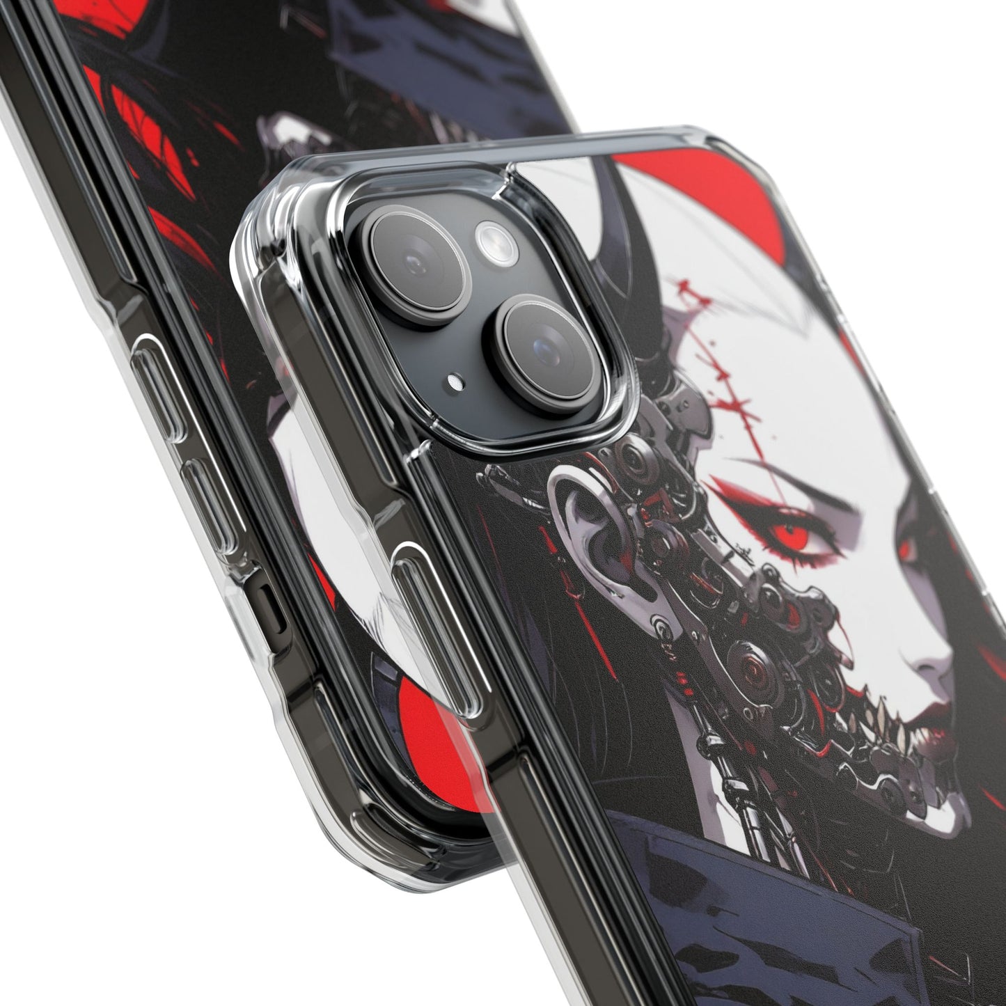 Magnetic Impact Phone Case, Anime Art Phone Cover, Goth Accessories for Her, Gift for Tech Lovers, Unique Phone Protection