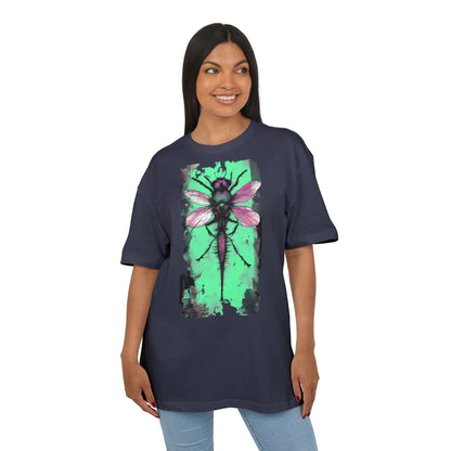 Botanical Dragonfly Tee - Nature-Inspired Unisex Oversized Shirt, Boho Style, Eco-Friendly Gift, Relaxed Summer Top, Unique Graphic Tee