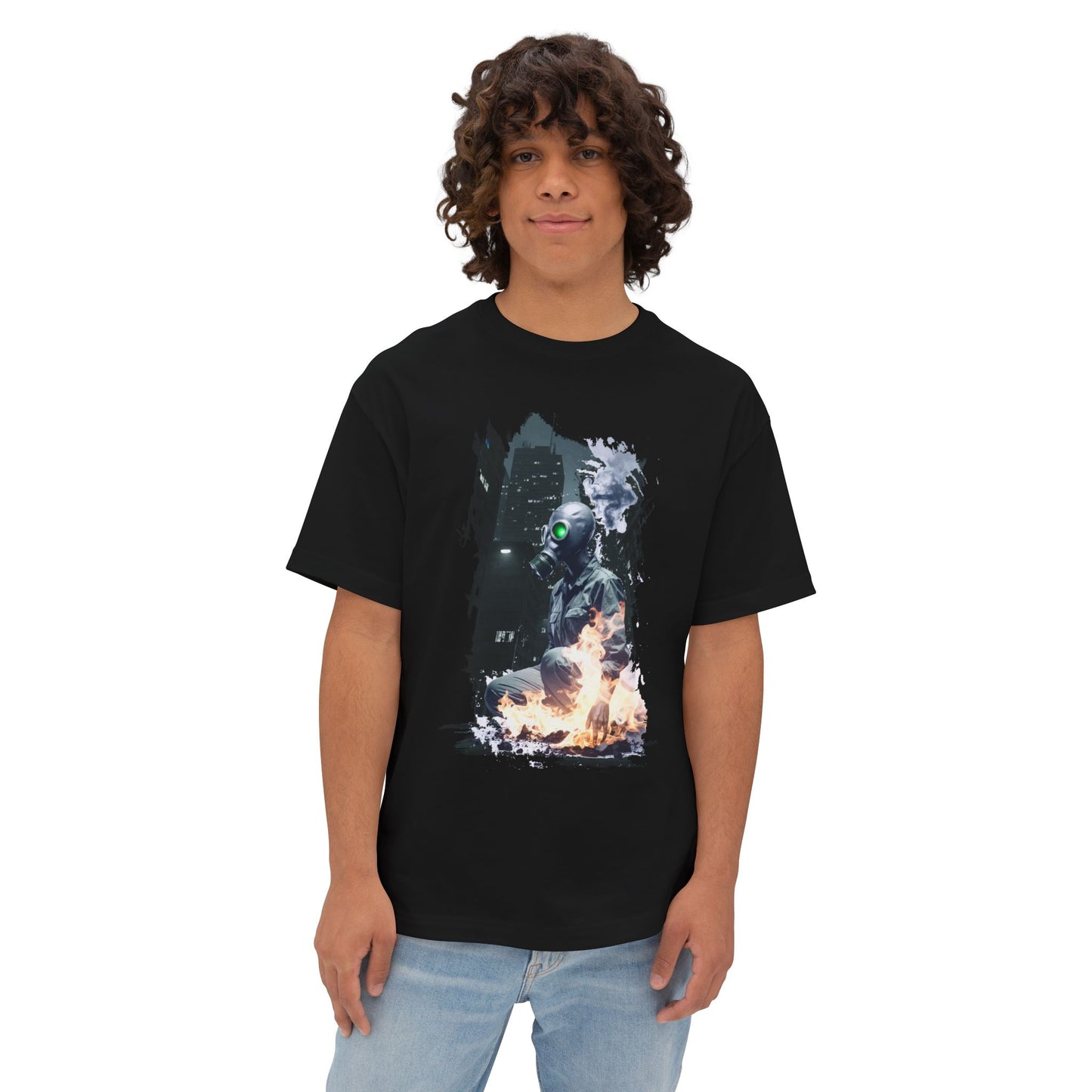 Cool Graffiti Monster Tee, Unisex Boxy T-Shirt, Streetwear Fashion, Graphic Tee, Unique Urban Style
