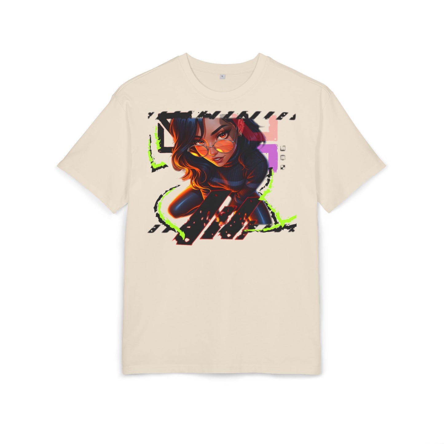 Edgy Graphic Unisex Heavy Oversize Tee - Street Style Fashion