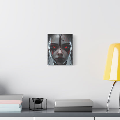 Gothic Wall Art Print, Horror Decor, Stretched Canvas Painting, Unique Home Decor, Dark Art for Halloween, Gothic Aesthetic
