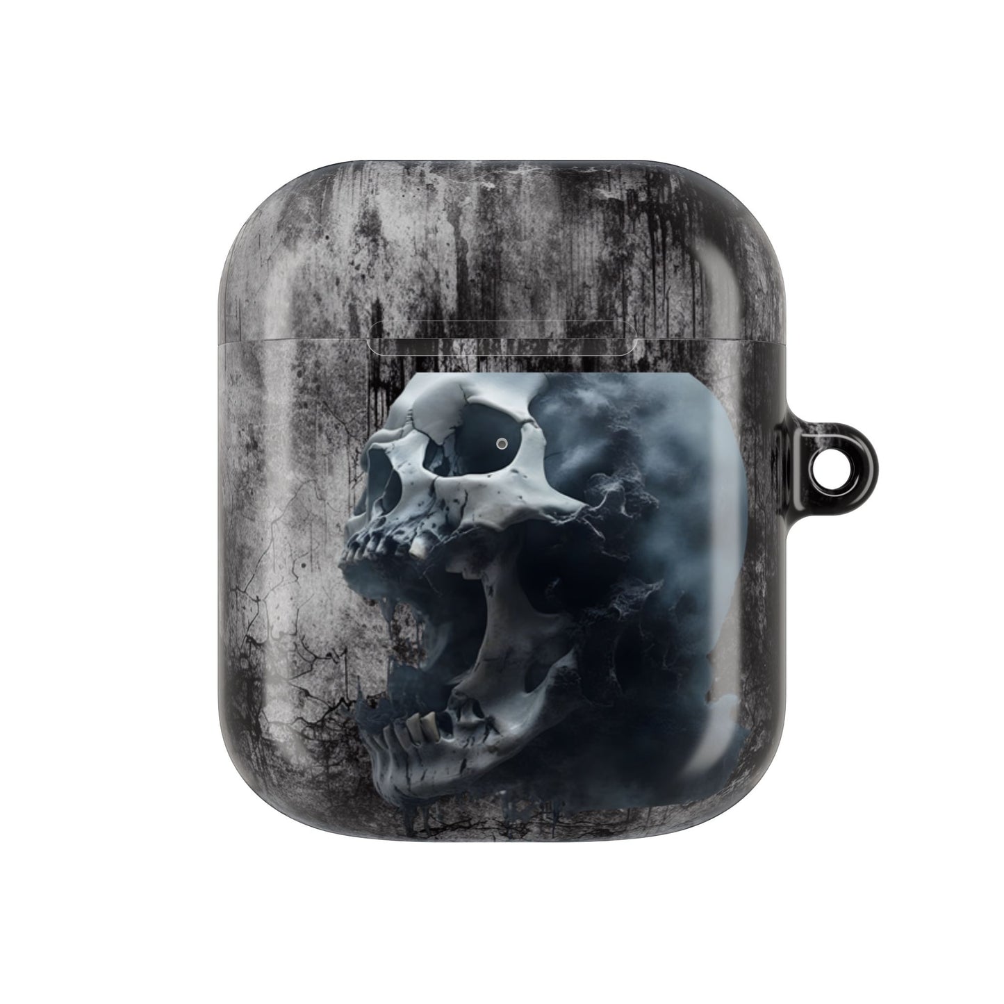Gothic Skull AirPod Case, Trendy Wireless Earbuds Cover, Perfect Gift for Music Lovers, Halloween Decor, Edgy Aesthetic