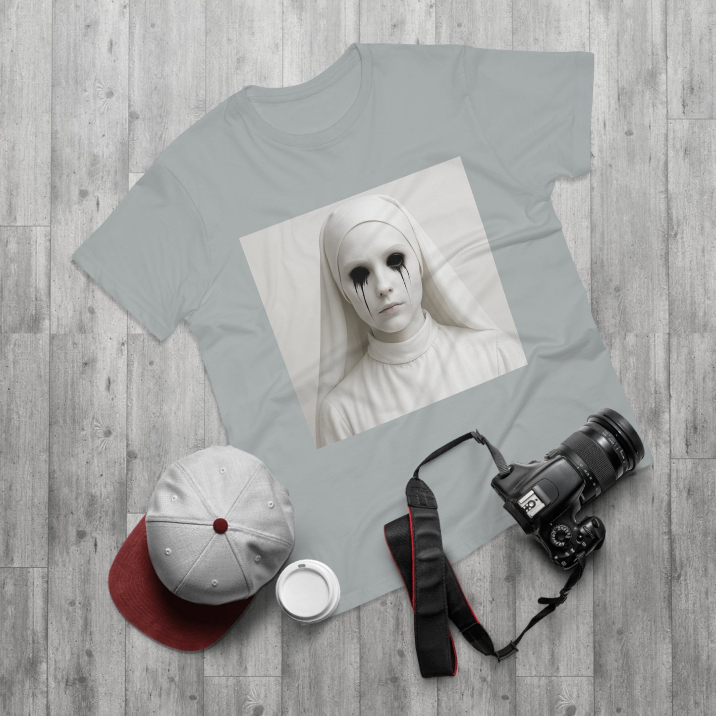 Spooky Art Tee, Unisex Graphic T-shirt, Halloween Costume, Horror Aesthetic Shirt, Creepy Vintage Look Top