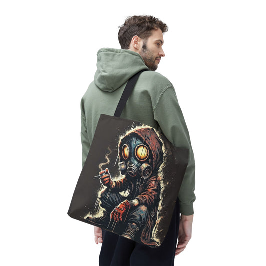 Gothic Tote Bag, Unique AOP Tote, Artful Shopping Bag, Edgy Gift for Her, Trendy Eco-Friendly Tote, Halloween Accessory