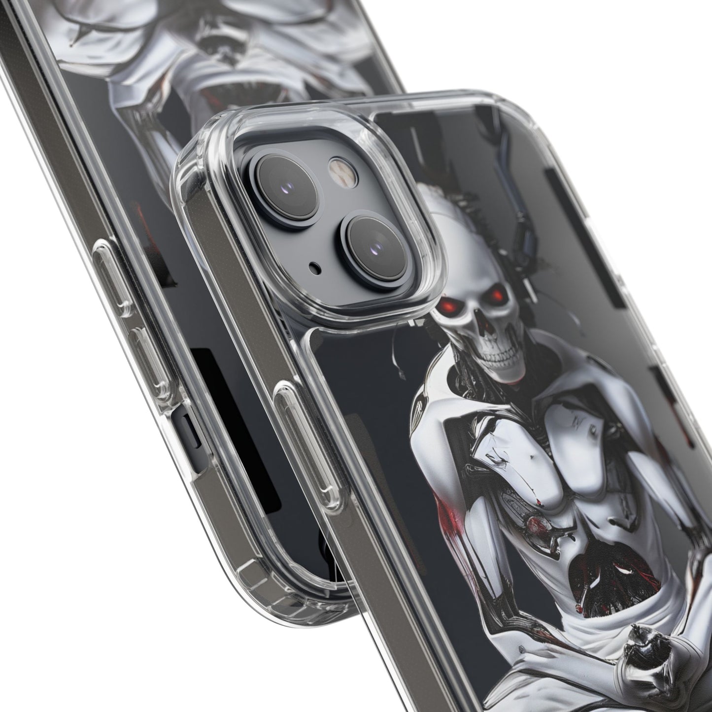 Clear Phone Cases with Cyber Design